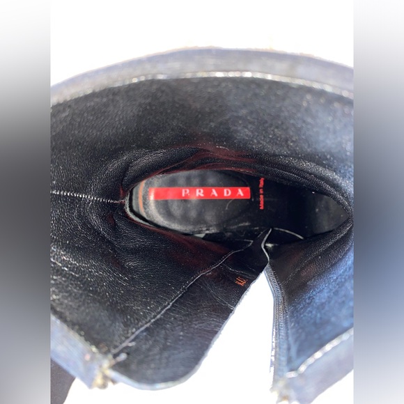 Prada Black Ankle Boots - Picture 9 of 10